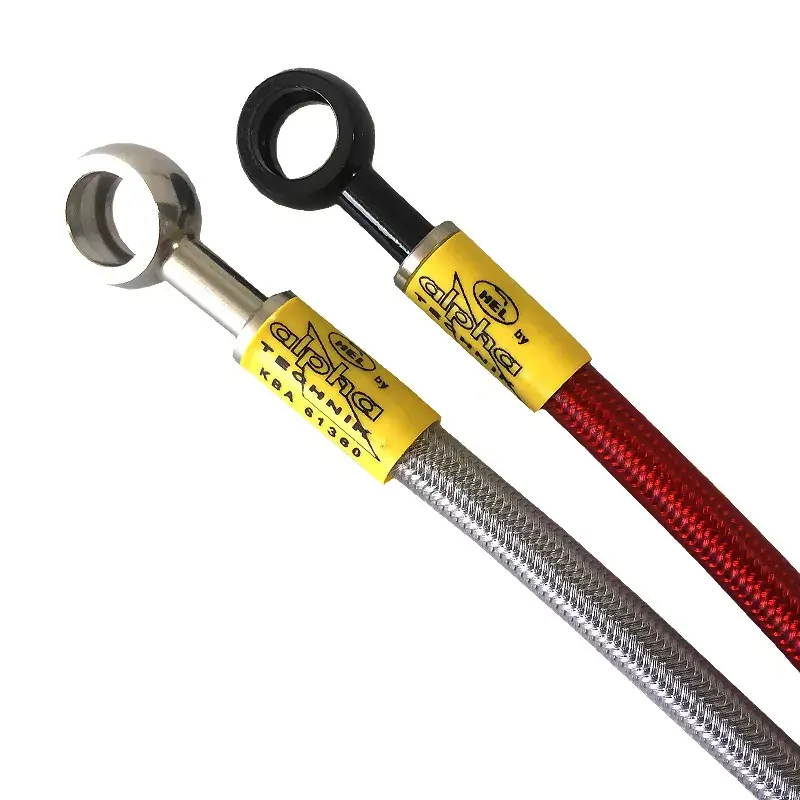 Markenware HEL Stahlflexleitung vorne Edelstahl passend für Honda CB1100 Bol D´or (1983–1984)