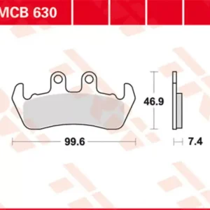 TRW Lucas Bremsbelag MCB630 Mega-Angebot