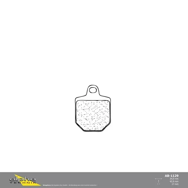 alpha Technik Bremsbelag Off-Road ohne ABE Mega-Angebot