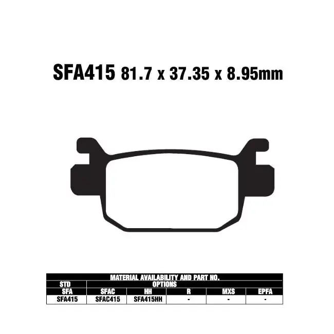 Super-Preis EBC SFA415 Bremsbeläge passend für Honda Scooter