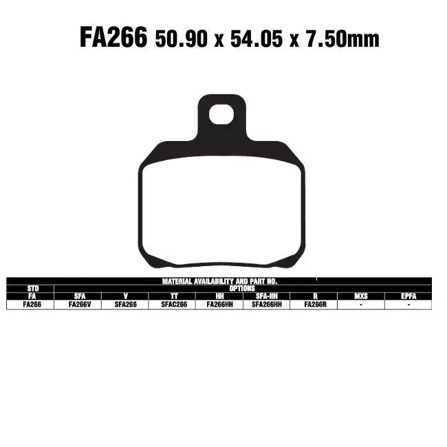 Sichere Zahlung EBC SFA266 Scooter Bremsbeläge passend für Yamaha, MBK, Gilera, Peugeot, Suzuki