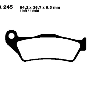 EBC FA245 = FA181 TT Bremsbeläge passend für KTM SX 450, EXC 620, EXC-R 530 Preisreduziert