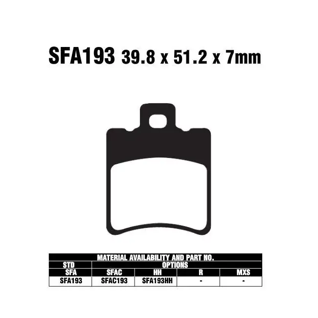 Sofort Bestellen EBC SFA193 HH SC Bremsbeläge passend für Honda und Yamaha Roller