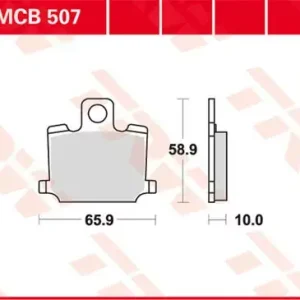 TRW Scheibenbremsbeläge MCB507 passend für Yamaha RD 250 LC Schnäppchen