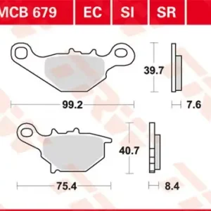 Meistverkauft TRW Scheibenbremsbeläge MCB679EC passend für Suzuki RM 85