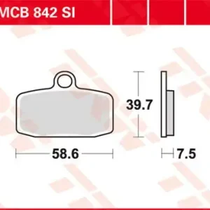 TRW Scheibenbremsbeläge MCB842SI passend für KTM Abverkauf