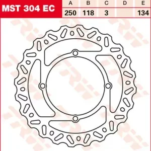 Neu Im Sortiment TRW Bremsscheibe starr MST304EC passend für Suzuki RM-Z / RM-X