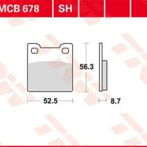 Günstig TRW Scheibenbremsbeläge MCB678 passend für Suzuki RF 900 R