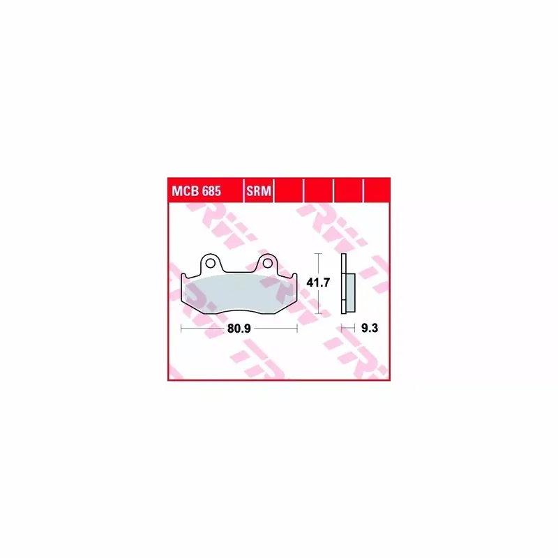 Scheibenbremsbeläge MCB685SRM passend für Honda Roller Super-Preis