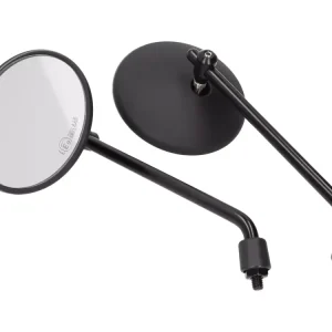 Spiegel Set M8 schwarz rund Aluminium 220mm Saisonangebot