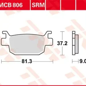 TRW Scheibenbremsbeläge MCB806 passend für Honda Roller Online Kaufen