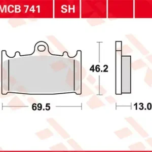 Versand Am Gleichen Tag Scheibenbremsbeläge MCB741 passend für Suzuki Intruder VL 1500 LC