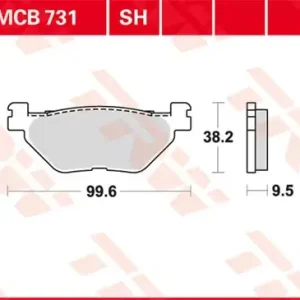TRW Scheibenbremsbeläge MCB731 passend für Yamaha Motorräder Billig