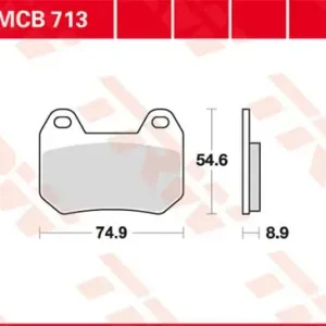 TRW Scheibenbremsbeläge MCB713 passend für BMW Versand Am Gleichen Tag