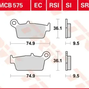 Top-Preis Scheibenbremsbeläge MCB575 passend für Yamaha & Honda