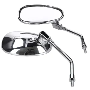 Markenprodukt Spiegel Set M8 Chrom oval