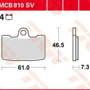 Gratis Versand Scheibenbremsbeläge MCB810SV passend für Buell