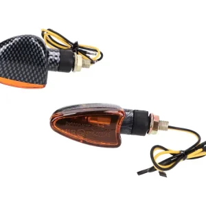 Blinker Set M8 Carbon-Look Edge orange, kurz für Beta RR Saisonangebot