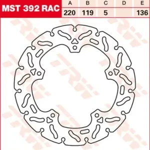 Sale Bremsscheibe starr MST392RAC passend für BMW S 1000 RR