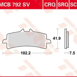 Bestpreis Scheibenbremsbeläge MCB792SV passend für Aprilia, BMW, Ducati