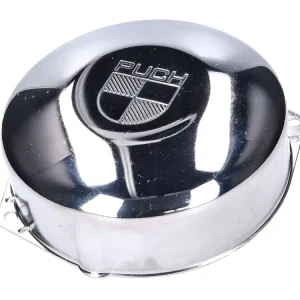 Letzte Chance Lichtmaschinendeckel / Zündungsdeckel verchromt mit Puch-Logo für Puch Maxi