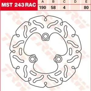 Sonderangebot TRW Bremsscheibe starr MST243RAC passend für Yamaha, MBK, Honda
