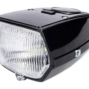 Scheinwerfer eckig schwarz LED für Puch Maxi Mofa Markenware