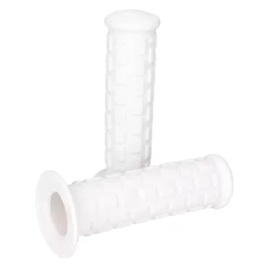 Griffe Satz kurz Blockmuster weiß für Automatik Mofa (22, 24mm) Bestpreis