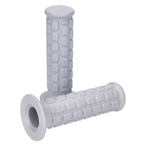 Griffe Satz kurz Blockmuster grau für Automatik Mofa (22, 24mm) Beliebt