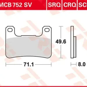 Finale Aktion Scheibenbremsbeläge MCB752SV passend für Suzuki & Kawasaki