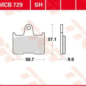 Top-Angebot TRW Scheibenbremsbeläge MCB729SH passend für Suzuki & Kawasaki