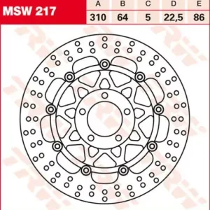 Top-Preis Bremsscheibe schwimmend passend für Suzuki GSX-R 750 / 1100