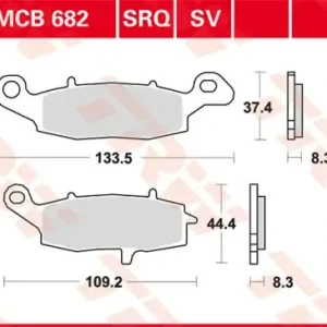 Scheibenbremsbeläge MCB682SRQ passend für Suzuki & Kawasaki Bestseller