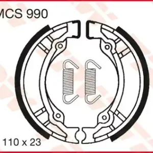 Geprüft Bremsbacken MCS990 passend für Suzuki TR 50 S Street Magic