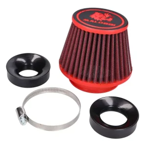 Luftfilter Malossi Red Filter E18 Racing 60mm gerade mit Gewinde, rot-schwarz für PHBG 15-21, PHBL 20-26 Vergaser Preisknaller