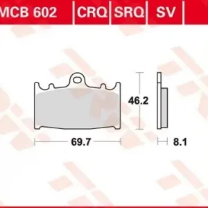 Top-Angebot Scheibenbremsbeläge MCB602SV passend für Suzuki Modelle