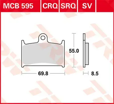 Schnäppchen Scheibenbremsbeläge MCB595SV passend für Triumph & Yamaha