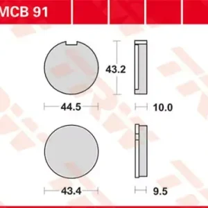 Expressversand TRW Scheibenbremsbeläge MCB91 passend für Kawasaki
