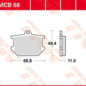 Scheibenbremsbeläge MCB68 passend für Yamaha Modelle Top-Seller