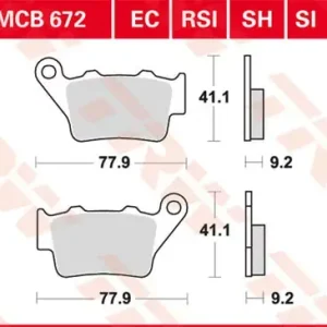 Neu Scheibenbremsbeläge MCB672SI passend für Yamaha, Aprilia, Benelli, BMW