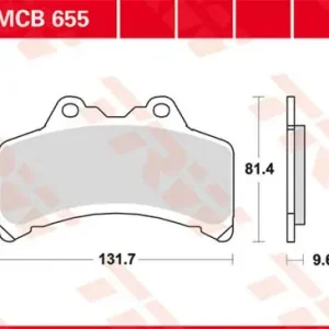 TRW Scheibenbremsbeläge MCB655 passend für Yamaha GTS 1000 Aktuell