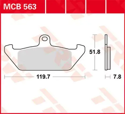 TRW Scheibenbremsbeläge MCB563 passend für Cagiva Elefant Heißes Angebot