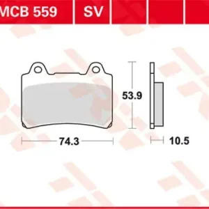 TRW Scheibenbremsbeläge MCB559 passend für Yamaha XV und XVZ Modelle Jetzt Kaufen