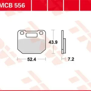 TRW Scheibenbremsbeläge MCB556 passend für Suzuki RG 80 Gamma NC11A Neuheit