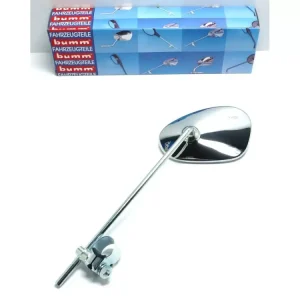 Jetzt Kaufen Spiegel bumm mit Schelle Glas Plan Stange 7mm für Zündapp, Kreidler, Hercules, Miele, DKW, NSU, Horex, Puch, Gritzner