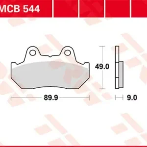 Geprüft TRW Scheibenbremsbeläge MCB544 passend für Honda Motorräder