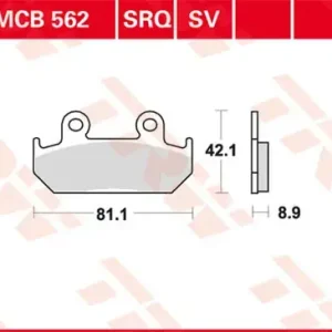 Sale TRW Scheibenbremsbeläge MCB562SRQ passend für Honda Modelle
