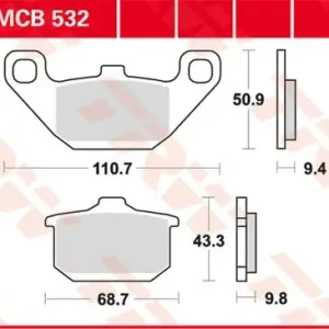 TRW Scheibenbremsbeläge MCB532 passend für Kawasaki Wochenendangebot