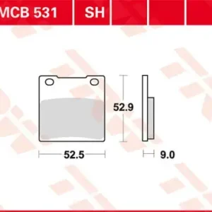 Knallerangebot TRW Scheibenbremsbeläge MCB531 passend für Suzuki Modelle