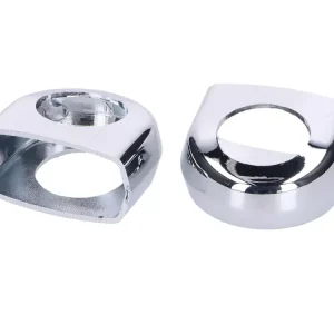 Lenkerbefestigungs Abdeckung Chrom 2 Stück für Kreidler, Florett, RMC, RS, TM, LF, LH Neu Im Sortiment